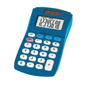 Calculatrice de poche 8 chiffres avec finition Lexibook Rubber image-0