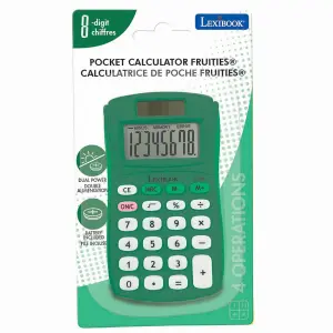 Calculatrice de poche 8 chiffres avec finition Lexibook Rubber image-1