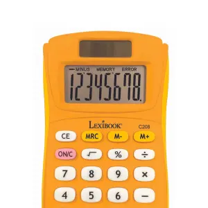 Calculatrice de poche 8 chiffres avec finition Lexibook Rubber image-1