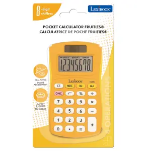 Calculatrice de poche 8 chiffres avec finition Lexibook Rubber image-2