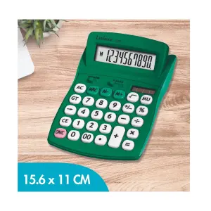 Green desktop calculator 10 digits Lexibook image-3