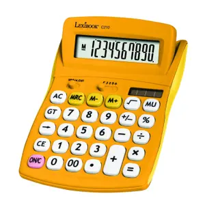 Green desktop calculator 10 digits Lexibook image-0