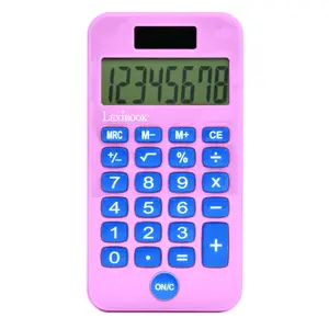 8-digit pocket calculator with protective cover Lexibook Barbie image-1