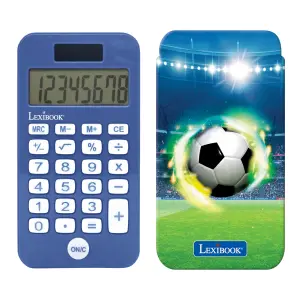 Taschenrechner mit 8 Ziffern und Schutzdeckel Lexibook Football image-0