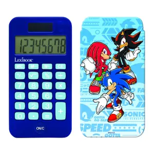 8-digit pocket calculator with protective cover Lexibook Sonic image-0
