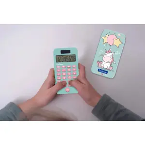 8-digit pocket calculator with protective cover Lexibook Licorne image-4