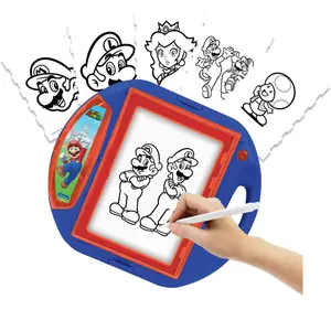 Tablette éducative projecteur à dessin Super Mario + modèles et tampons Lexibook image-3