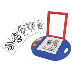 Tablette éducative projecteur à dessin Super Mario + modèles et tampons Lexibook image-2