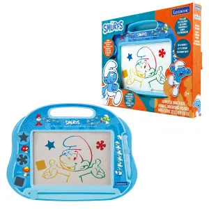 Pizarrinha mágica formato A5 com acessórios magnéticos para desenhar Lexibook Schtroumpfs image-1