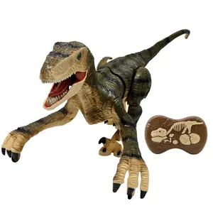 Simulation dinosaur remote control toy + realistic sound effects Lexibook RC Velociraptor