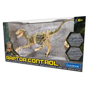 Simulation dinosaur remote control toy + realistic sound effects Lexibook RC Velociraptor image-4