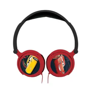 Casque audio stéréo filaire pliable avec limitation de volume d'écoute Lexibook Disney Cars image-0