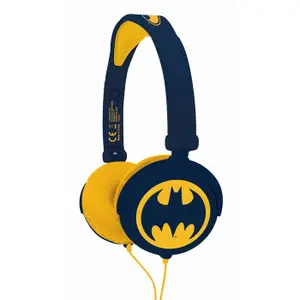 Folding wired stereo headphones with volume limit Lexibook Batman image-1