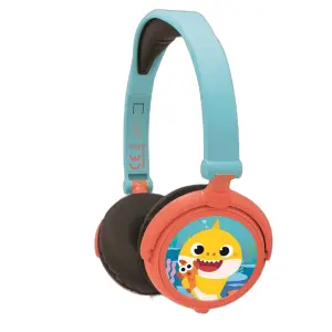 Folding wired stereo headphones with volume limit Lexibook Baby Shark image-1