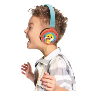 Folding wired stereo headphones with volume limit Lexibook Baby Shark image-2