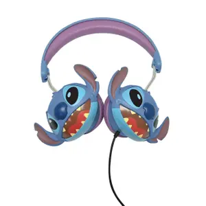 Folding wired stereo headphones with volume limit Lexibook Stitch image-0