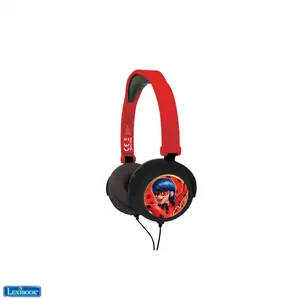 miraculous foldable wired stereo headphones + volume control Lexibook image-1