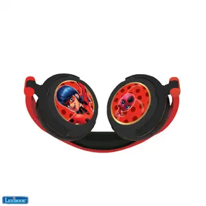 miraculous foldable wired stereo headphones + volume control Lexibook image-2