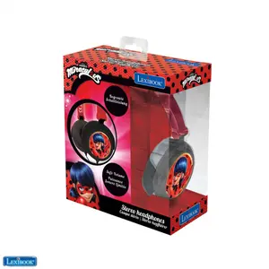 miraculous foldable wired stereo headphones + volume control Lexibook image-4