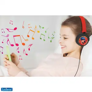 miraculous foldable wired stereo headphones + volume control Lexibook image-3