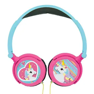 Casque audio filaire et pliable avec limitation de volume Lexibook Licorne image-0