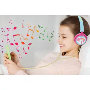 Casque audio filaire et pliable avec limitation de volume Lexibook Licorne image-3