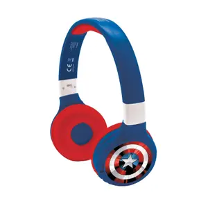 2-in-1 Bluetooth Wired Headphones, Comfortable and Foldable with Audio Limitation Lexibook Avengers image-3