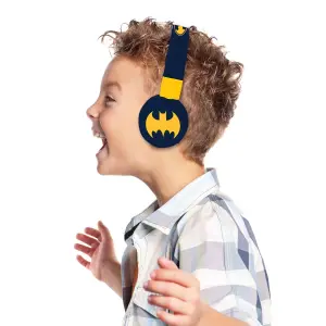 Casque audio bluetooth 2 en 1 filaire confortable et pliable avec limitation de son Lexibook Batman image-2