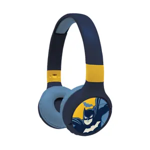 Casque audio bluetooth 2 en 1 filaire confortable et pliable avec limitation de son Lexibook Batman image-3