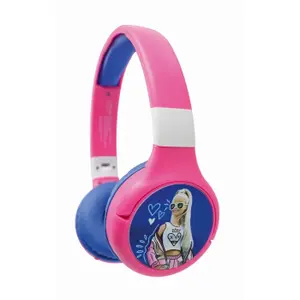 2-in-1 Bluetooth and Wired Headphones Comfortable and Foldable with Volume Limiter Lexibook Barbie image-0