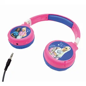 2-in-1 Bluetooth and Wired Headphones Comfortable and Foldable with Volume Limiter Lexibook Barbie image-2