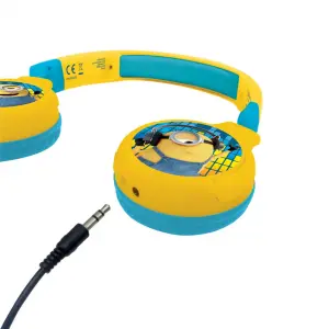 2-in-1 Bluetooth and Wired Headphones Comfortable and Foldable with Volume Limiter Lexibook Les Minions image-3