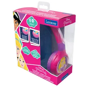 2-in-1 Bluetooth and Wired Headphones Comfortable and Foldable with Volume Limiter Lexibook Disney Princesse image-5