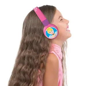 2-in-1 Bluetooth and Wired Headphones Comfortable and Foldable with Volume Limiter Lexibook Disney Princesse image-2