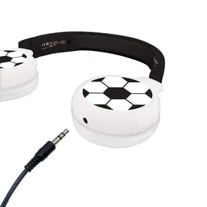 2-in-1 Bluetooth and Wired Headphones Comfortable and Foldable with Volume Limiter Lexibook Football image-2