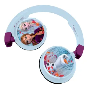 2-in-1 Bluetooth and Wired Headphones Comfortable and Foldable with Volume Limiter Lexibook La Reine des Neiges image-0