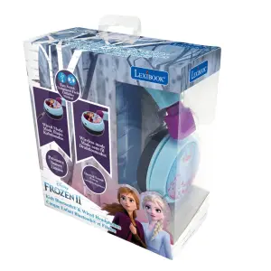 2-in-1 Bluetooth and Wired Headphones Comfortable and Foldable with Volume Limiter Lexibook La Reine des Neiges image-4