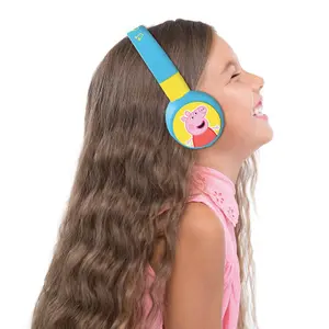 Casque audio 2 en 1 bluetooth et Filaire confortable et pliable avec limitation de son Lexibook Peppa Pig image-0