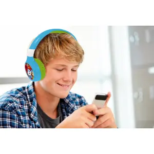 2 in 1 Bluetooth and Wired Headphones Lexibook Schtroumpfs image-3