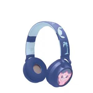 Casque audio lumineux pliable bluetooth et filaire avec un design 3D avec limitation du volume Lexibook Stitch image-0