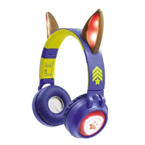 Casque audio lumineux pliable bluetooth et filaire avec un design 3D avec limitation du volume Lexibook Chase de La Pat' Patroulle image-0