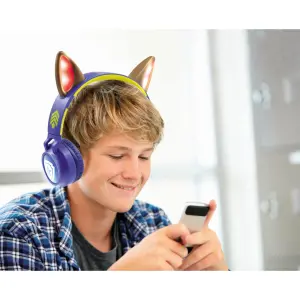 Casque audio lumineux pliable bluetooth et filaire avec un design 3D avec limitation du volume Lexibook Chase de La Pat' Patroulle image-4