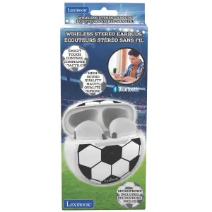 Écouteurs bluetooth avec étui de chargement et de rangement Lexibook Football image-2