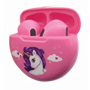 Wireless Bluetooth earbuds with charging case Lexibook Licorne image-0