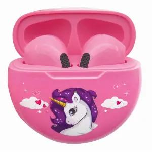 Wireless Bluetooth earbuds with charging case Lexibook Licorne image-2