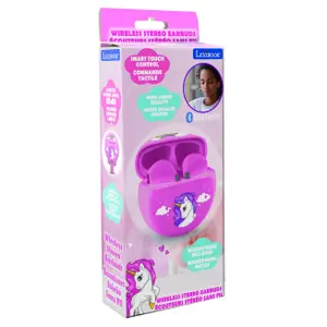 Wireless Bluetooth earbuds with charging case Lexibook Licorne image-3