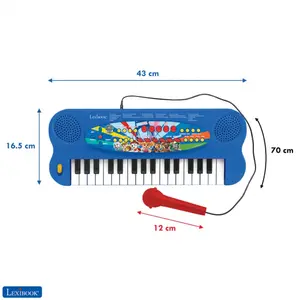 Elektroniske spil - elektronisk musikalsk keyboardpatrulje med mikrofon Lexibook image-2