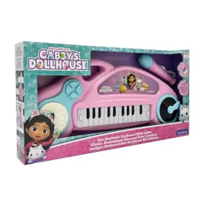 Piano electrónico con efectos de luz y micrófono - 24 teclas Lexibook Gabby et la maison magique image-2