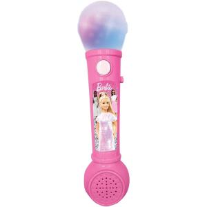 mic80bb-illuminated-spotlight-lexibook-microphone-lumineux-barbie-pink-one-size