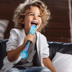 Microphone with light tube and speaker Lexibook Schtroumpfs image-3